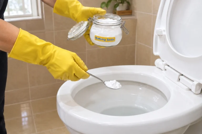 Cách thông bồn cầu bằng Baking Soda